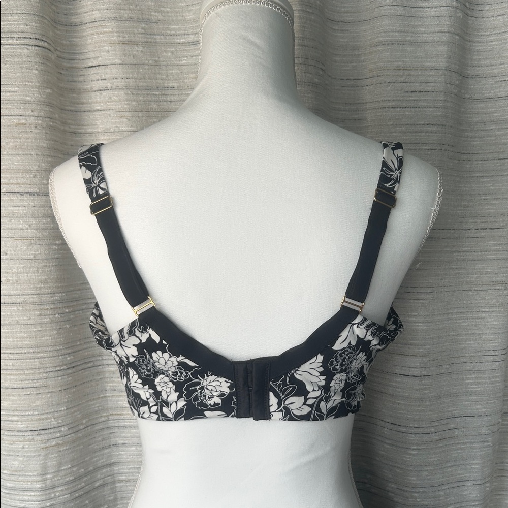 Soma Black and White Floral Bra - Picture 2 of 7